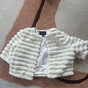 BCBG wedding fur cover up | Faux Fur Shrug